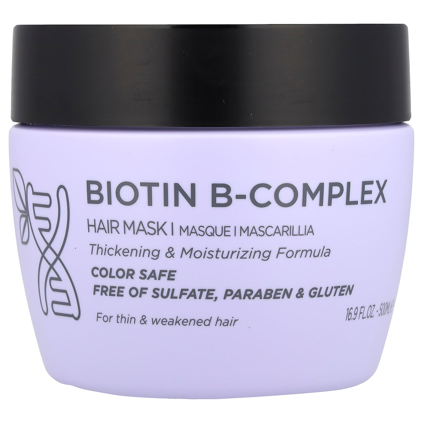 Luseta Beauty, Biotin B-Complex, Hair Mask, Thin & Weakened Hair, 16.9 fl oz (500 ml)