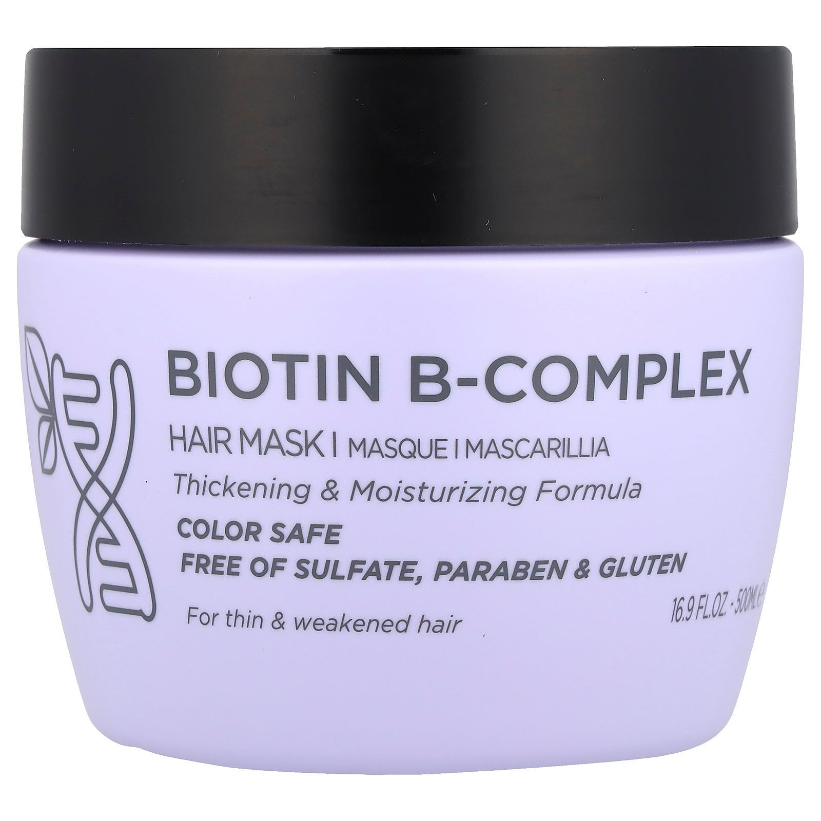 Luseta Beauty, Biotin B-Complex, Hair Mask, Thin & Weakened Hair, 16.9 fl oz (500 ml)