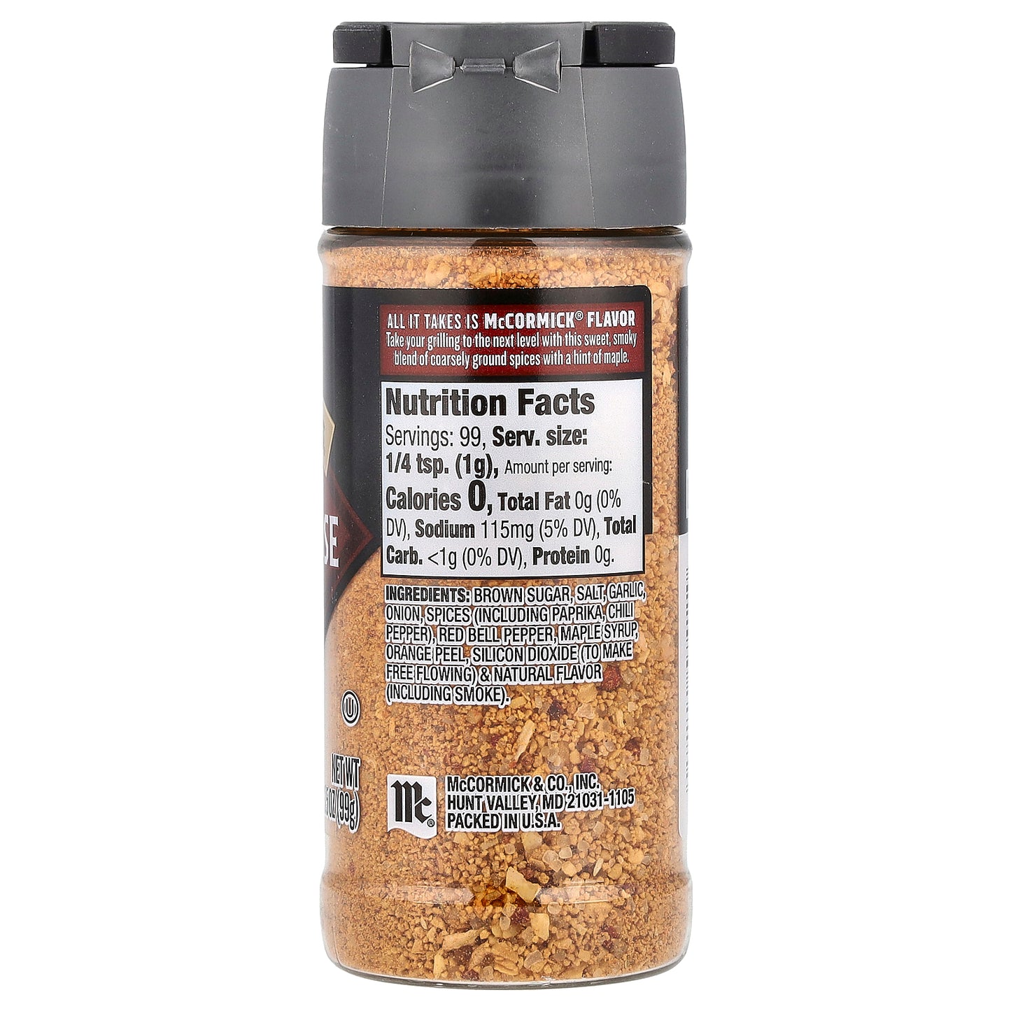 McCormick Grill Mates, Smokehouse Maple Seasoning, 3.5 oz (99 g)