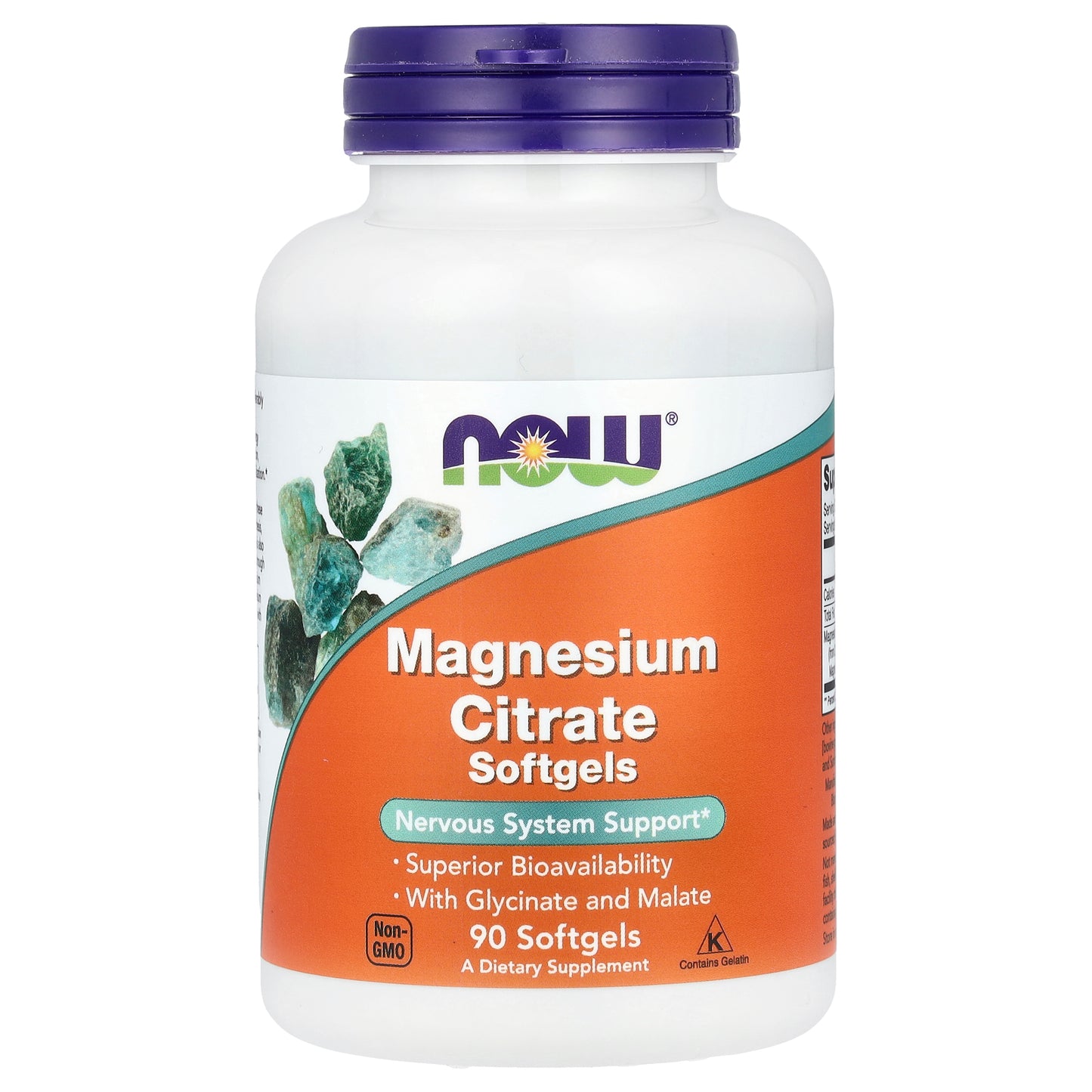 NOW Foods, Magnesium Citrate, 90 Softgels