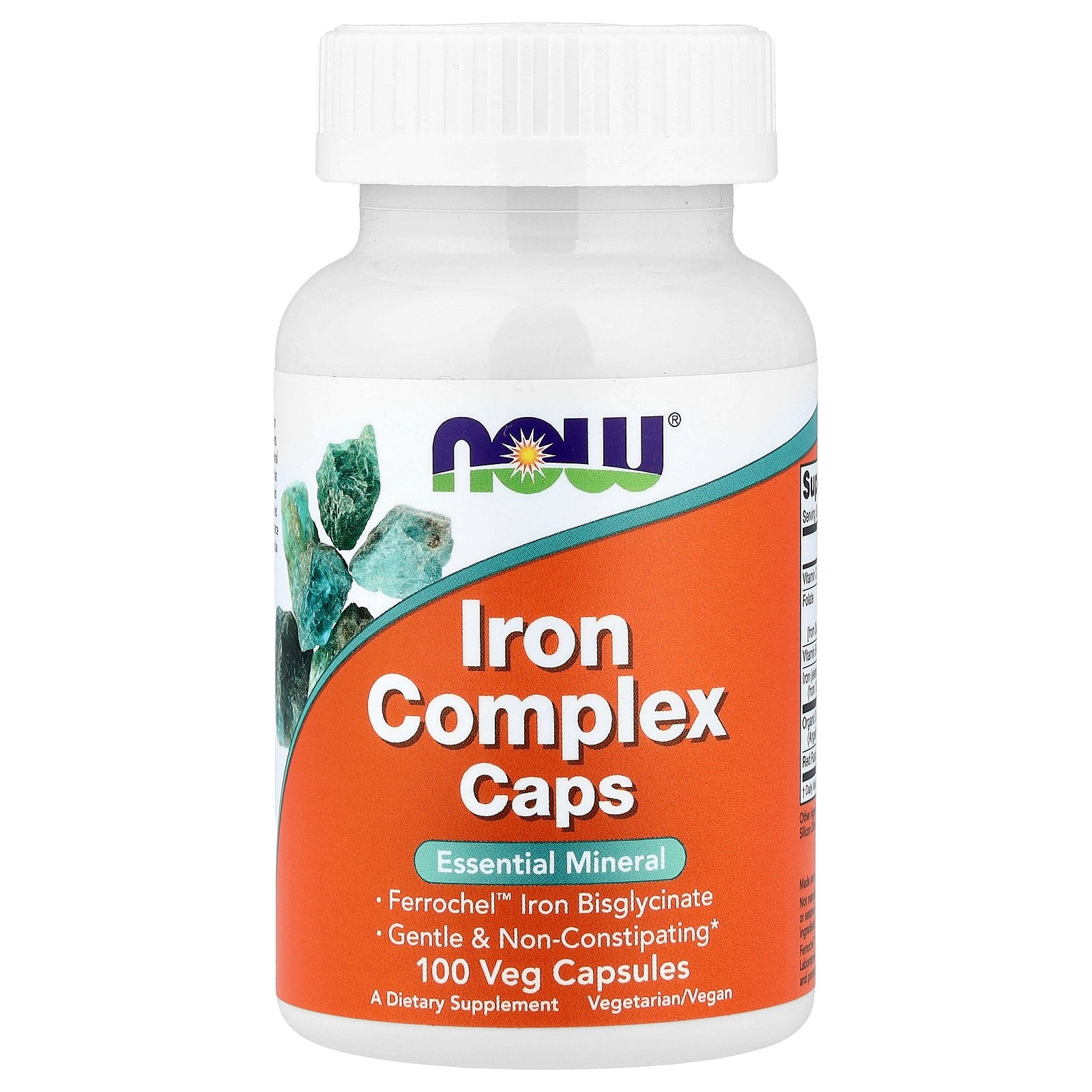 NOW Foods, Iron Complex Caps, 100 Veg Capsules