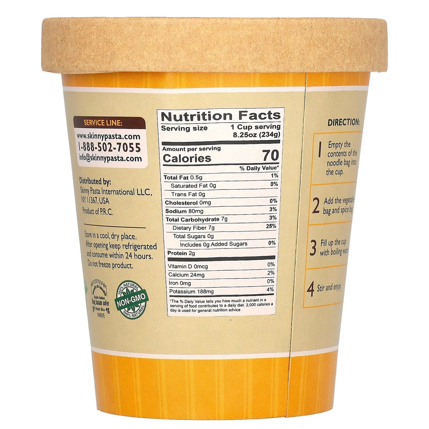 Skinny Pasta, Noodle Soup, Chicken, 8.25 oz (234 g)