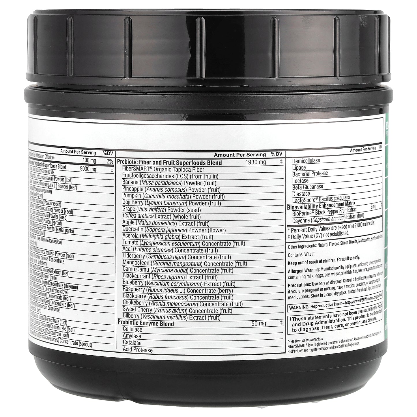 Force Factor, Smarter Greens™, Superfood Powder, Unflavored, 14.8 oz (420 g)