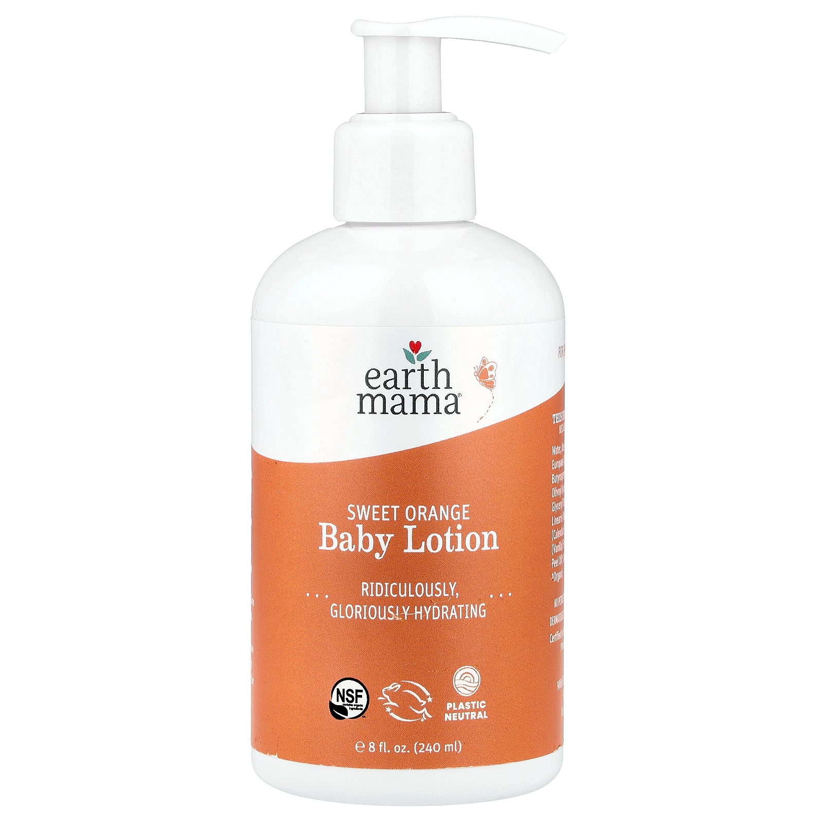 Earth Mama, Baby Lotion, Sweet Orange, 8 fl oz (240 ml)