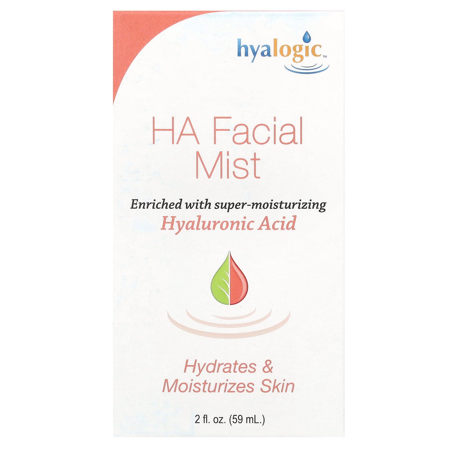 Hyalogic, HA Facial Mist, Fragrance Free, 2 fl oz (59 ml)