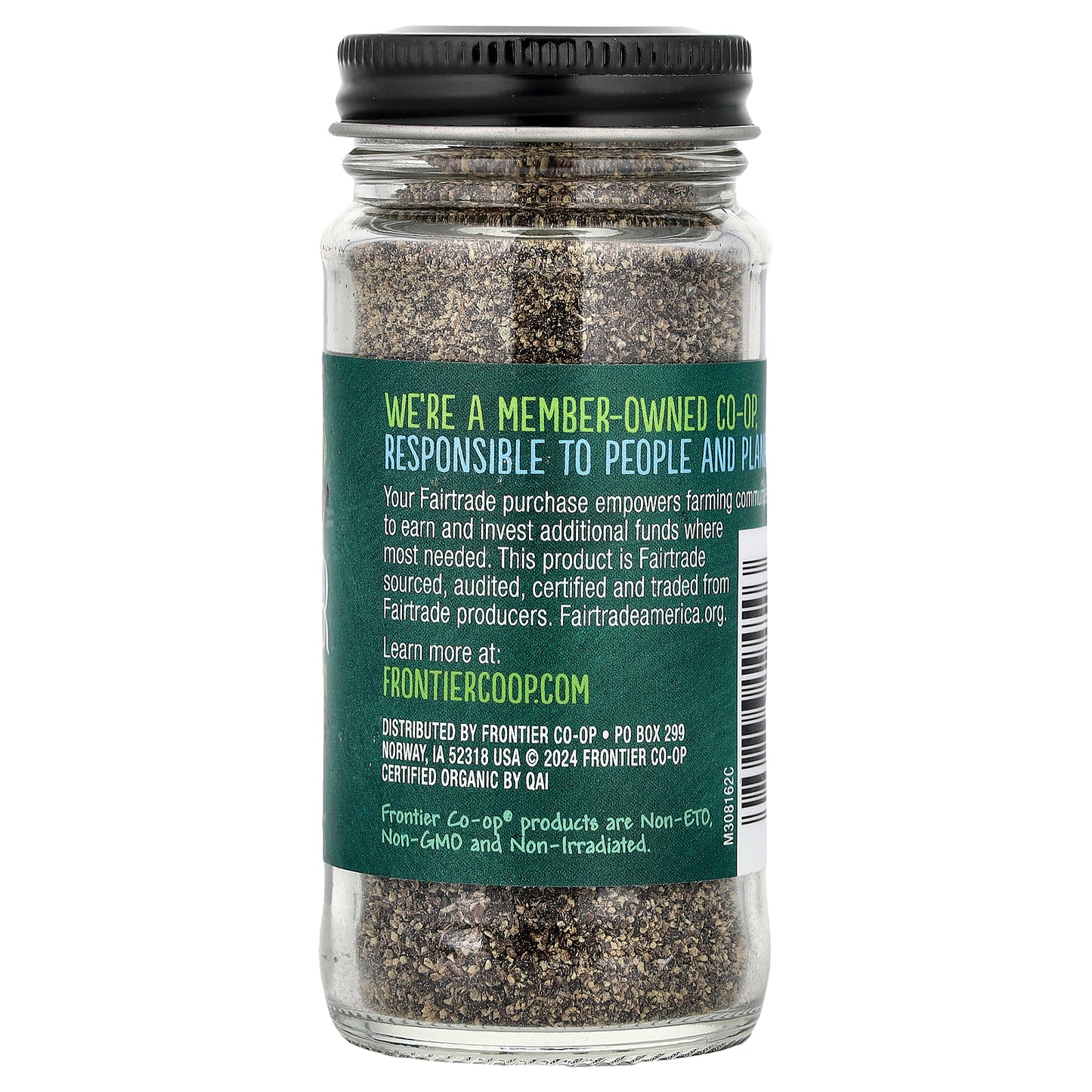 Frontier Co-op, Organic Black Pepper, Medium Grind, 1.8 oz (51 g)
