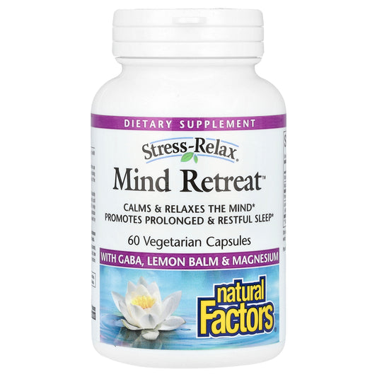 Natural Factors, Stress-Relax, Mind Retreat, 60 Vegetarian Capsules