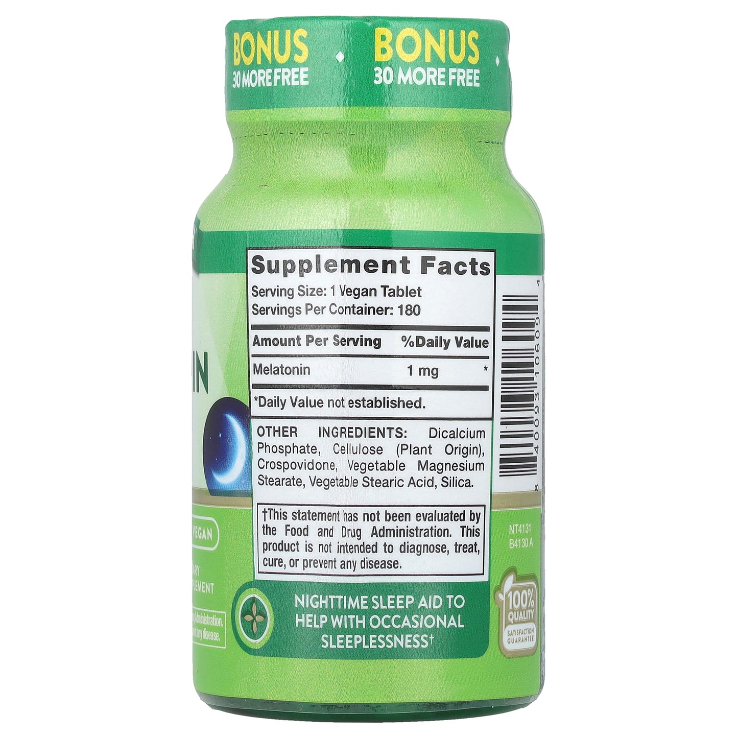 Nature's Truth, Sleep Melatonin, 1 mg, 180 Tablets