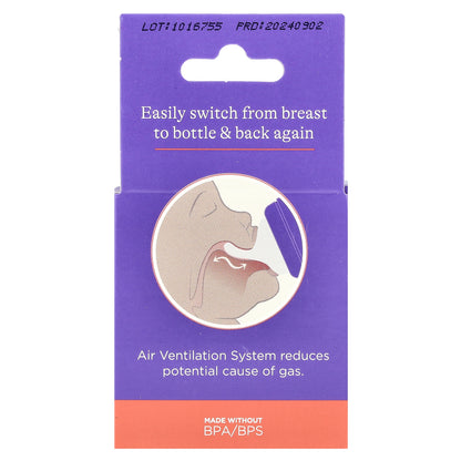 Lansinoh, NaturalWave® Nipples, 3 Months+, Medium Flow, 2 Nipples