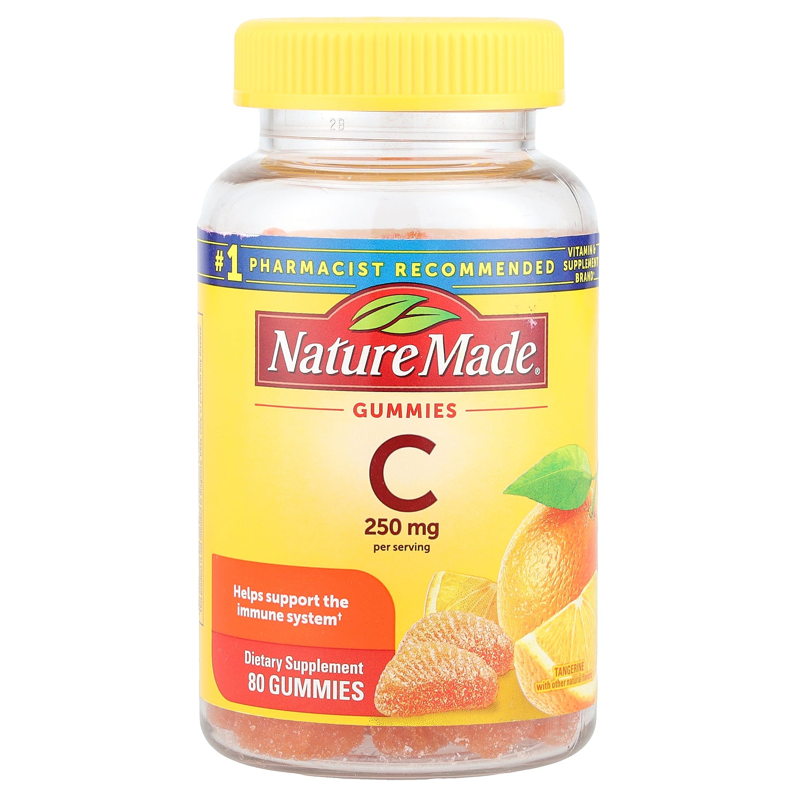 Nature Made, Vitamin C Gummies, Tangerine, 80 Gummies (125 mg per Gummy)