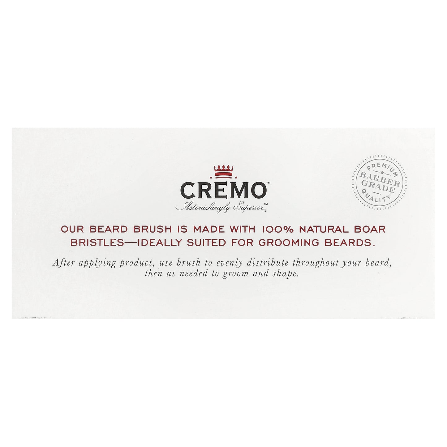 Cremo, All Natural Beard Brush, 1 Brush