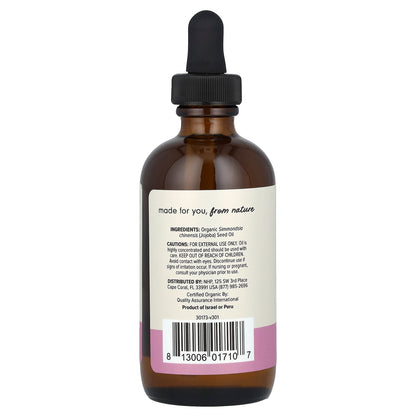 Dr. Mercola, Organic Jojoba Oil, 4 fl oz (118 ml)