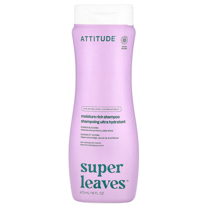 ATTITUDE, Super Leaves™, Moisture Rich Shampoo, Quinoa & Jojoba, 16 fl oz (473 ml)