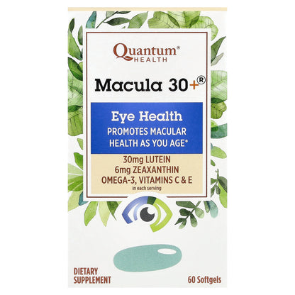 Quantum Health, Macula 30+®, Eye Health, 60 Softgels