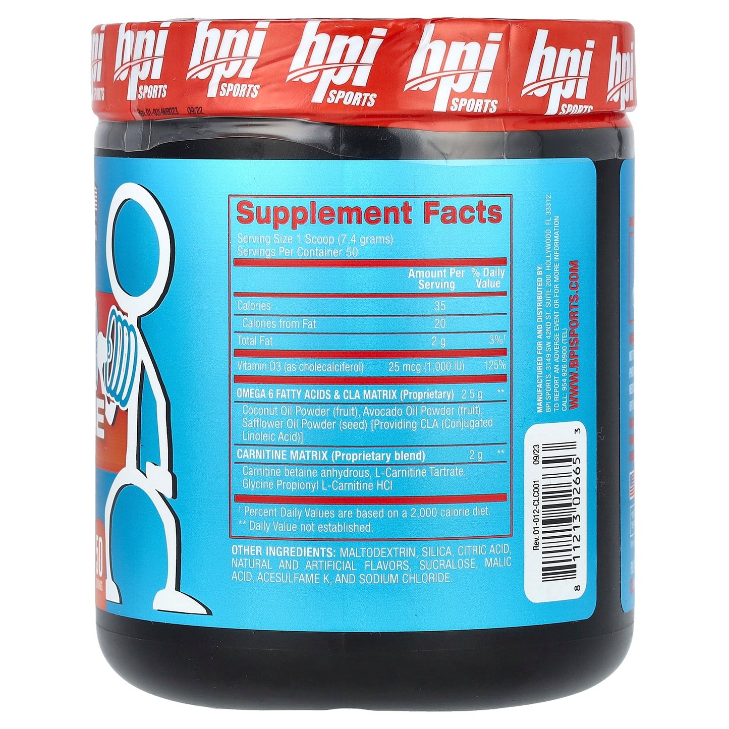 BPI Sports, CLA + Carnitine, Fruit Punch, 13.05 oz (370 g)