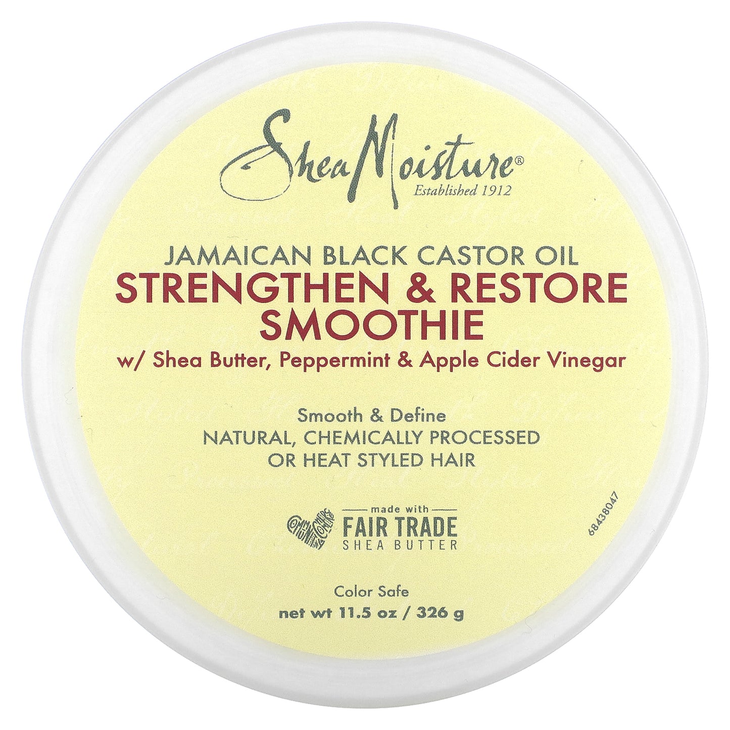 SheaMoisture, Jamaican Black Castor Oil, Strengthen & Restore Smoothie, 11.5 oz (326 g)