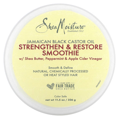 SheaMoisture, Jamaican Black Castor Oil, Strengthen & Restore Smoothie, 11.5 oz (326 g)