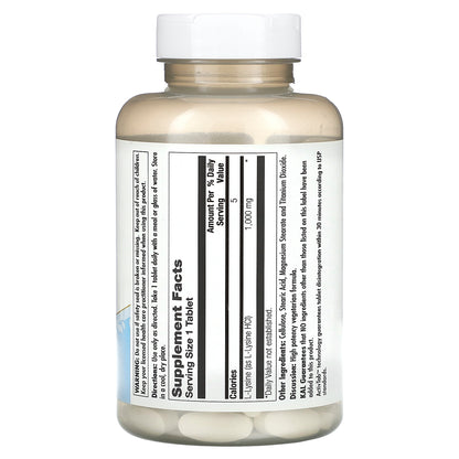 KAL, L-Lysine, 1,000 mg, 100 Tablets
