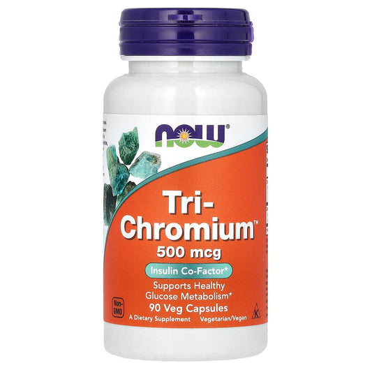NOW Foods, Tri-Chromium, 500 mcg, 90 Veg Capsules