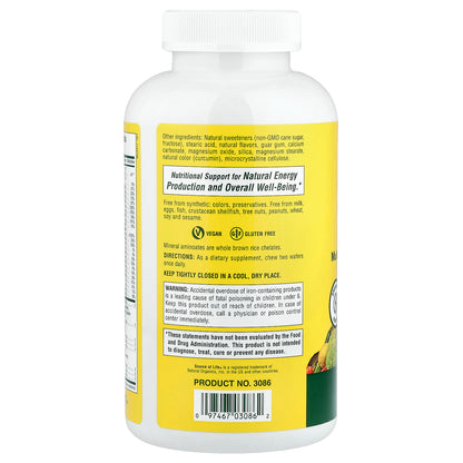 NaturesPlus, Source of Life®, Original Chewable Multivitamin & Mineral Supplement, Delicious Apple Cinnamon, 90 Wafers