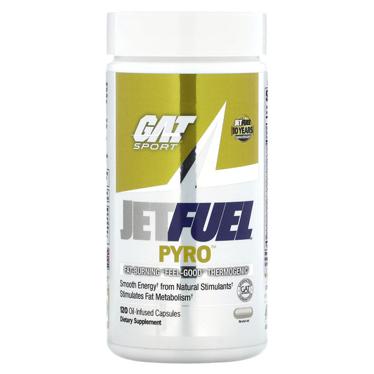 GAT, JETFUEL® PYRO™, 120 Oil-Infused Capsules