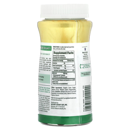 Nature's Bounty, Ashwagandha, Mixed Berry, 60 Gummies (150 mg per Gummy)