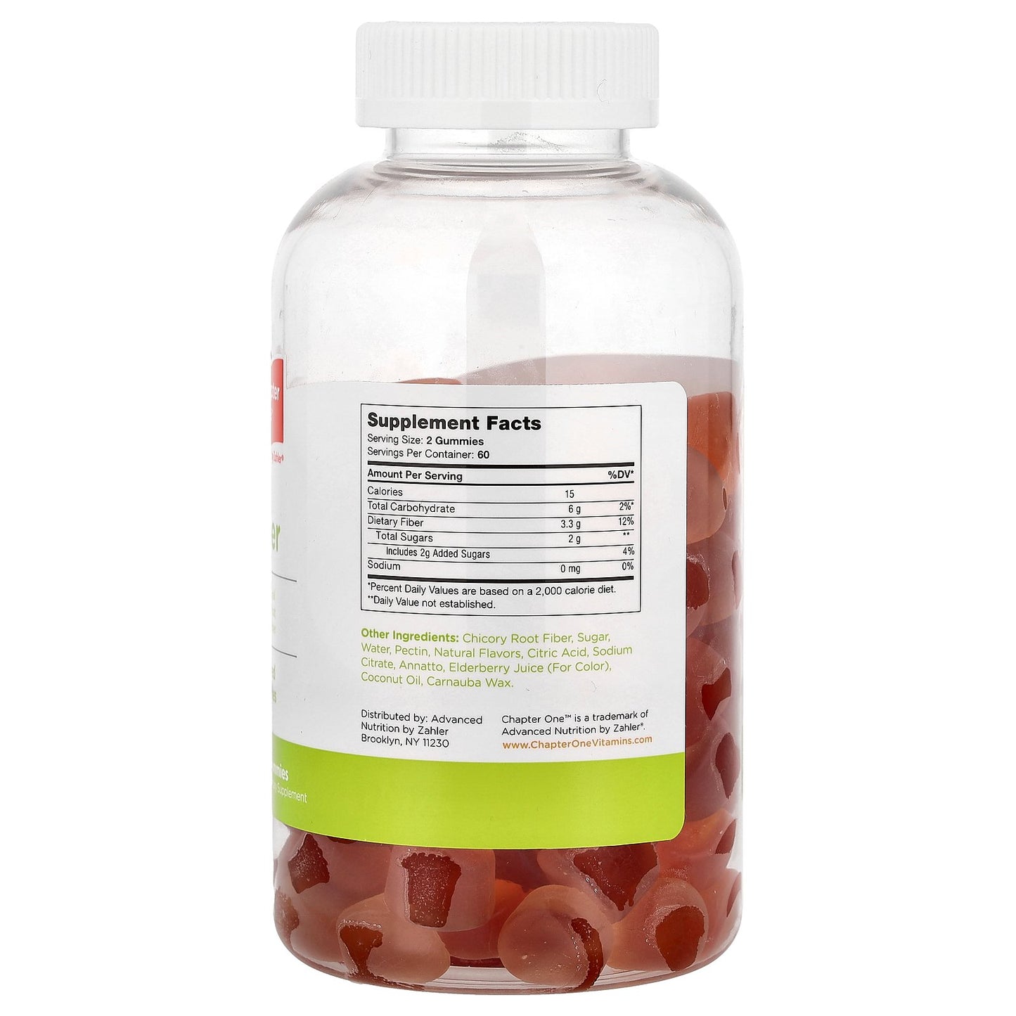 Chapter One, Fiber Gummies, Flavored, 120 Gummies