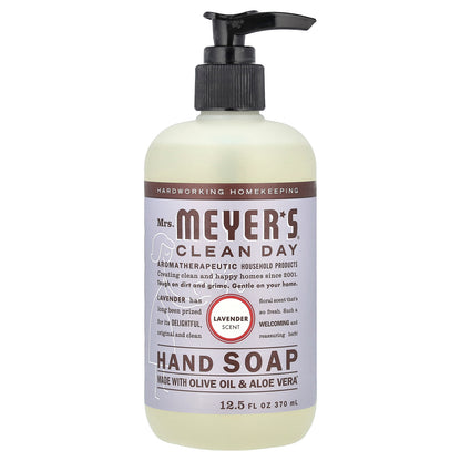 Mrs. Meyers Clean Day, Hand Soap, Lavender , 12.5 fl oz (370 ml)