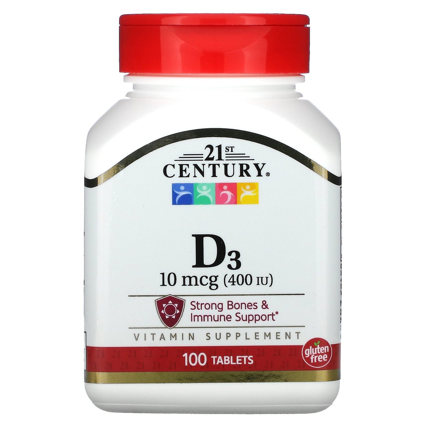 21st Century, Vitamin D3, 10 mcg (400 IU), 100 Tablets