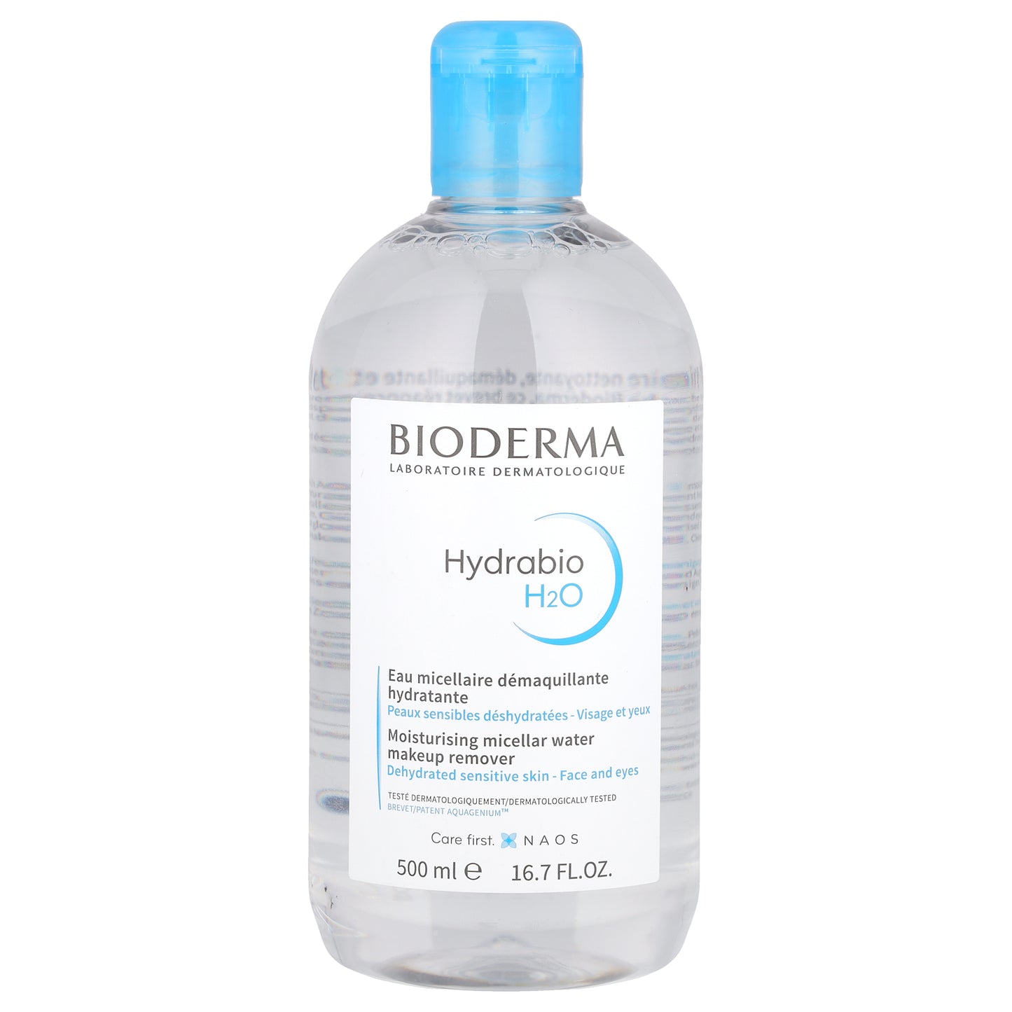 Bioderma, Hydrabio H2O, Moisturizing Micellar Water Makeup Remover, 16.7 fl oz (500 ml)