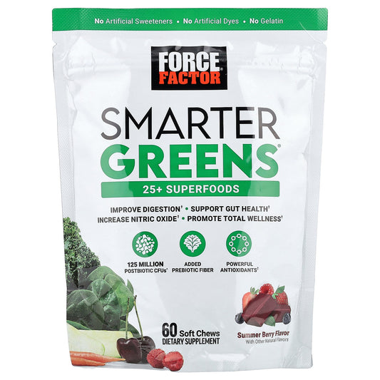 Force Factor, Smarter Greens®, Summer Berry, 60 Soft Chews