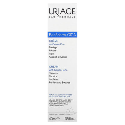 Uriage, Bariéderm-CICA, Unscented, 1.35 fl. oz (40 ml e)