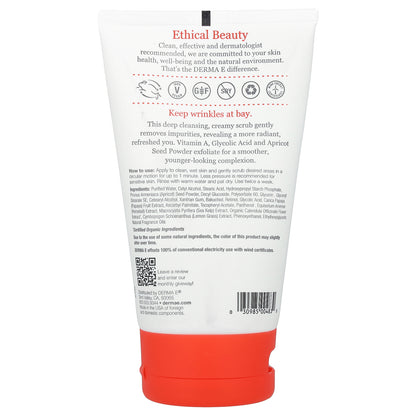DERMA E, Anti-Wrinkle, Retinol Scrub, 4 oz (113 g)