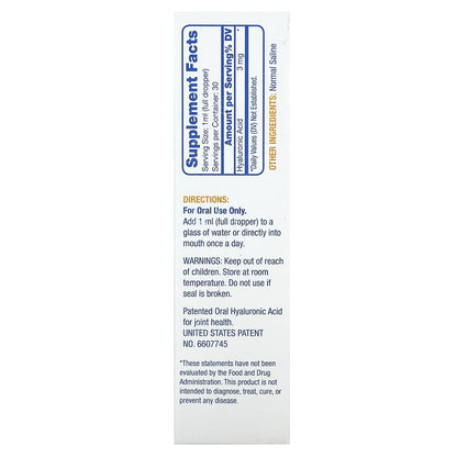 Hyalogic, Hyaluronic Acid For Joint, Skin & Eyes, Synthovial Seven, 3 mg, 1 oz (30 ml)