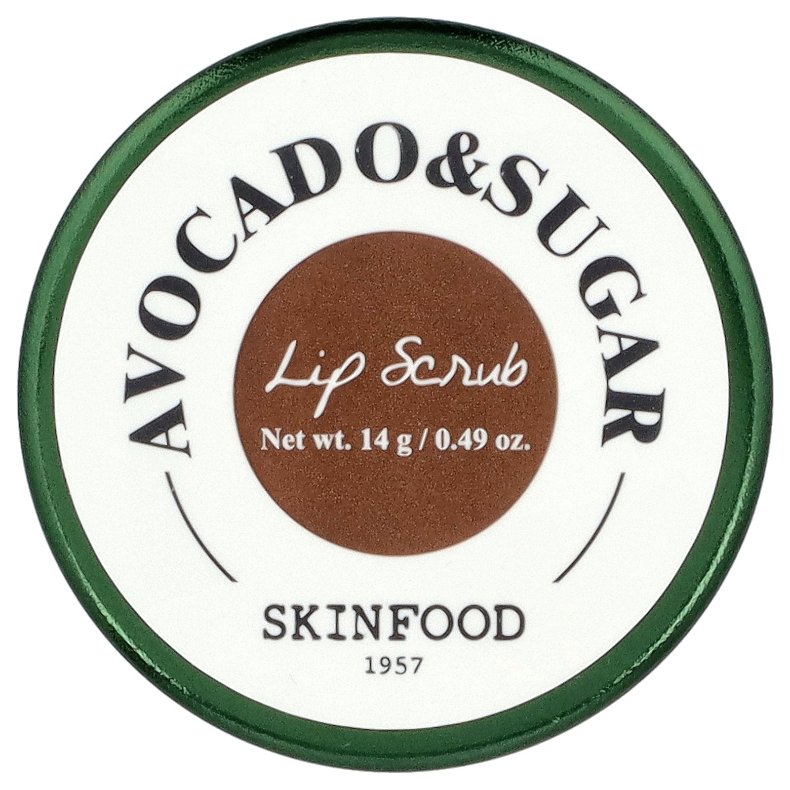 Skinfood, Lip Scrub, Avocado & Sugar, 0.49 oz (14 g)