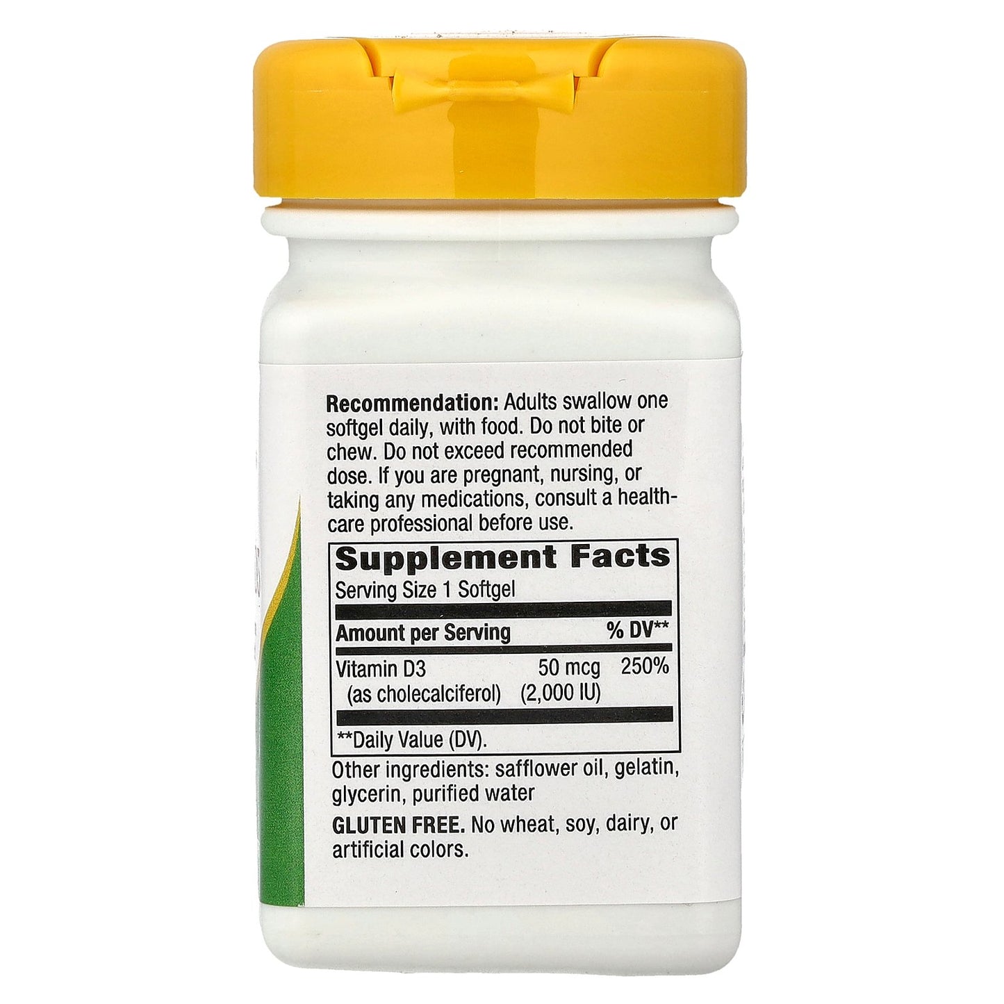 Nature's Way, Vitamin D3, 50 mcg (2,000 IU), 120 Softgels