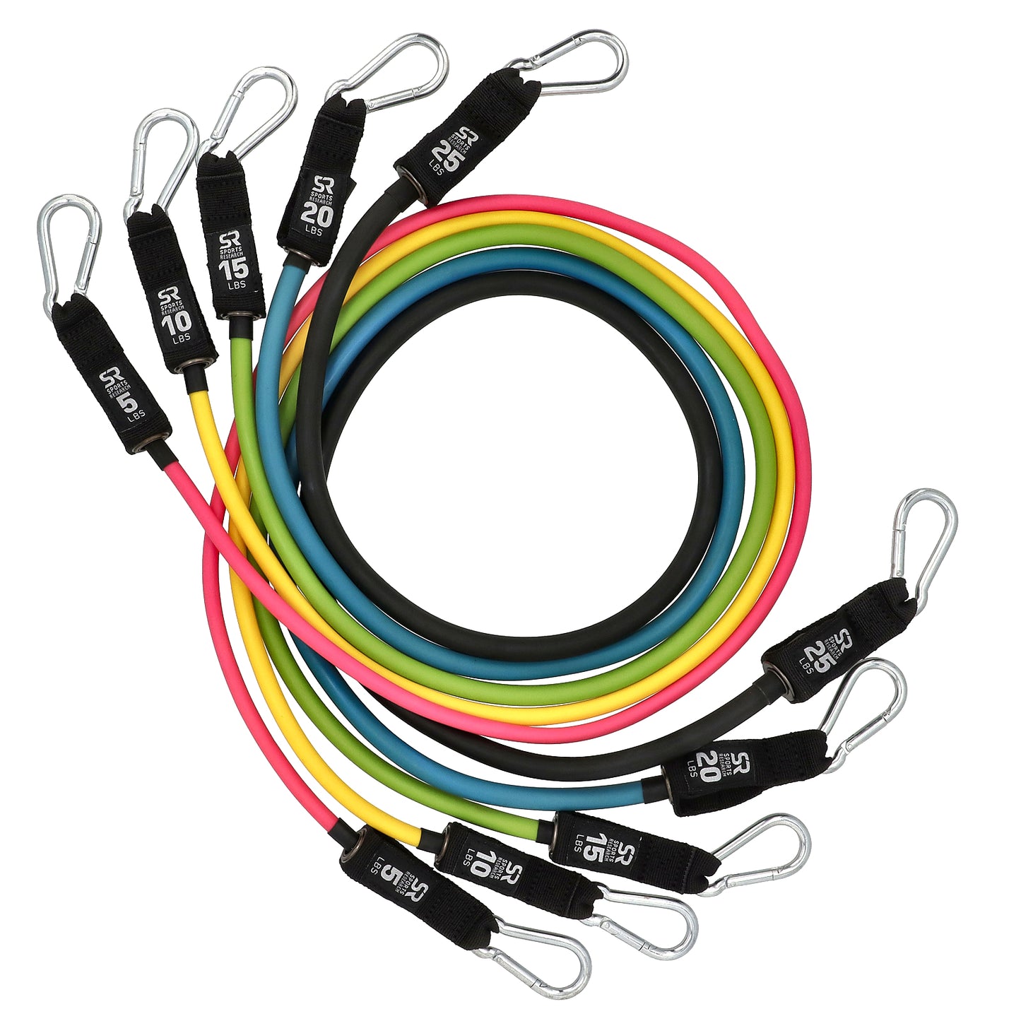 Sports Research, Performance Resistance Bands, 12 Piece Kit