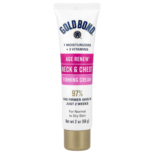 Gold Bond, Age Renew™, Neck & Chest Firming Cream, For Normal to Dry Skin, Fragrance Free, 2 oz (56 g)