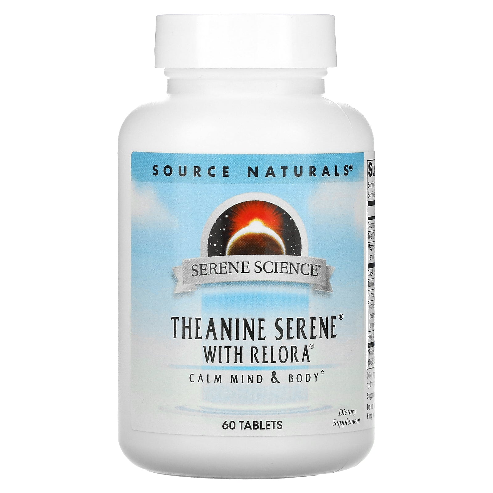 Source Naturals, Serene Science®, Theanine Serene® With Relora®, 60 Tablets