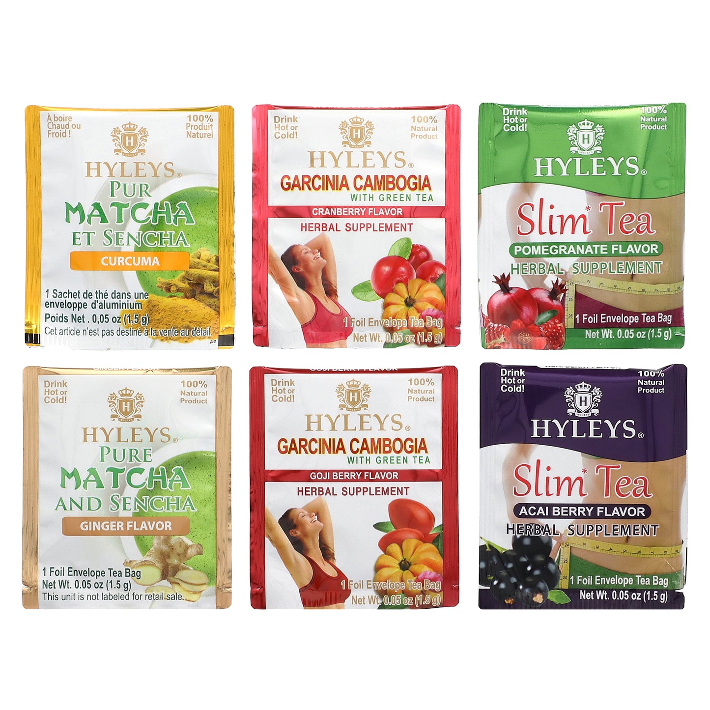 Hyleys Tea, 14 Days Weight Loss Kit, 42 Tea Bags, 2.22 oz (63 g)