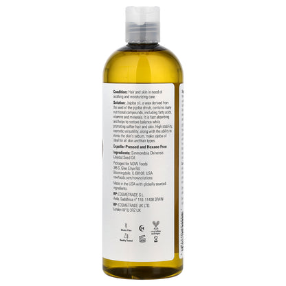 NOW Foods, Solutions, Jojoba Oil, 16 fl oz (473 ml)