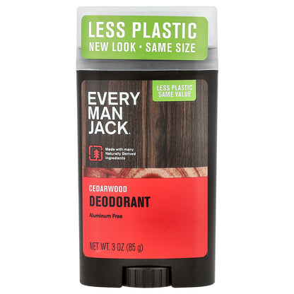 Every Man Jack, Deodorant, Aluminum Free, Cedarwood, 3 oz (85 g)