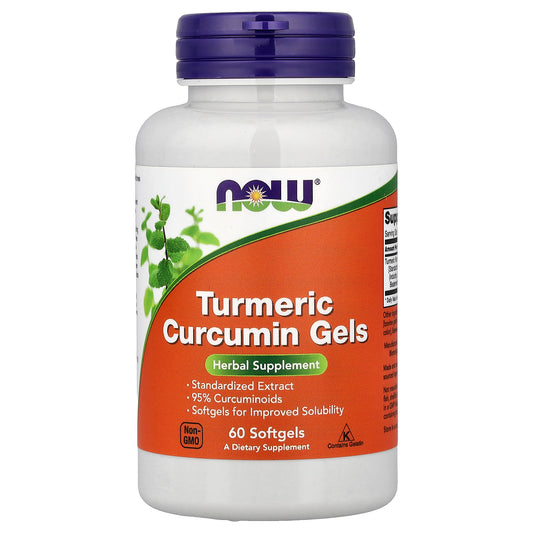 NOW Foods, Turmeric Curcumin Gels, 60 Softgels (475 mg per Softgel)