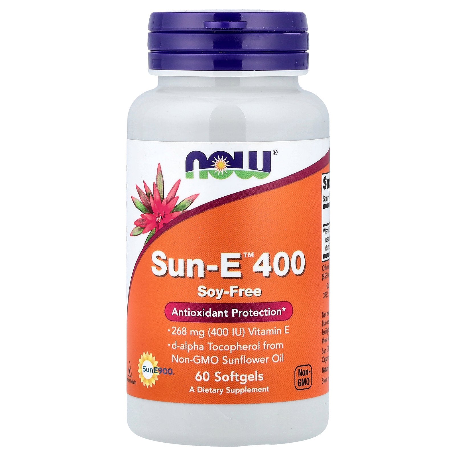 NOW Foods, Sun-E™ 400, 268 mg (400 IU), 60 Softgels