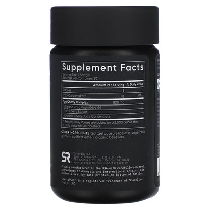 Sports Research, Tart Cherry Fruit Complex, 60 Softgels