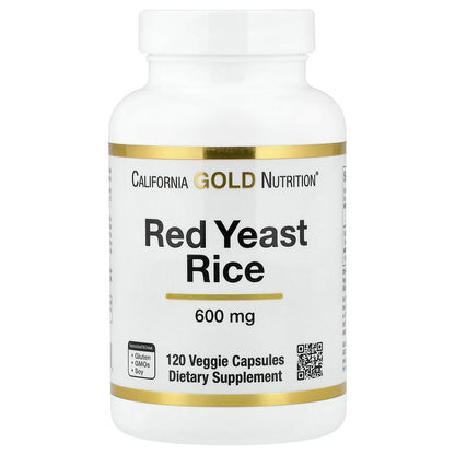California Gold Nutrition, Red Yeast Rice, 600 mg, 120 Veggie Capsules