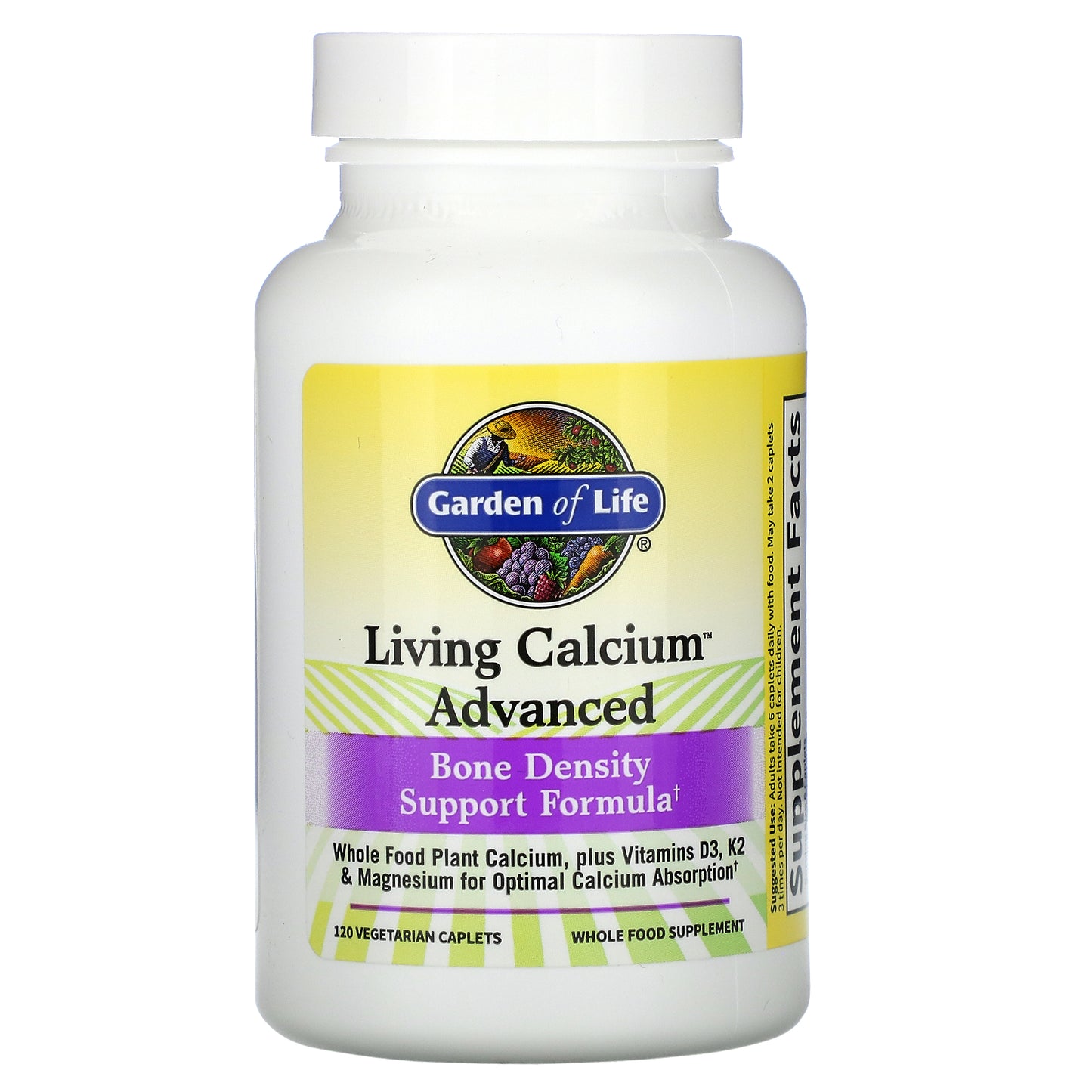 Garden of Life, Living Calcium Advanced, 120 Vegetarian Caplets