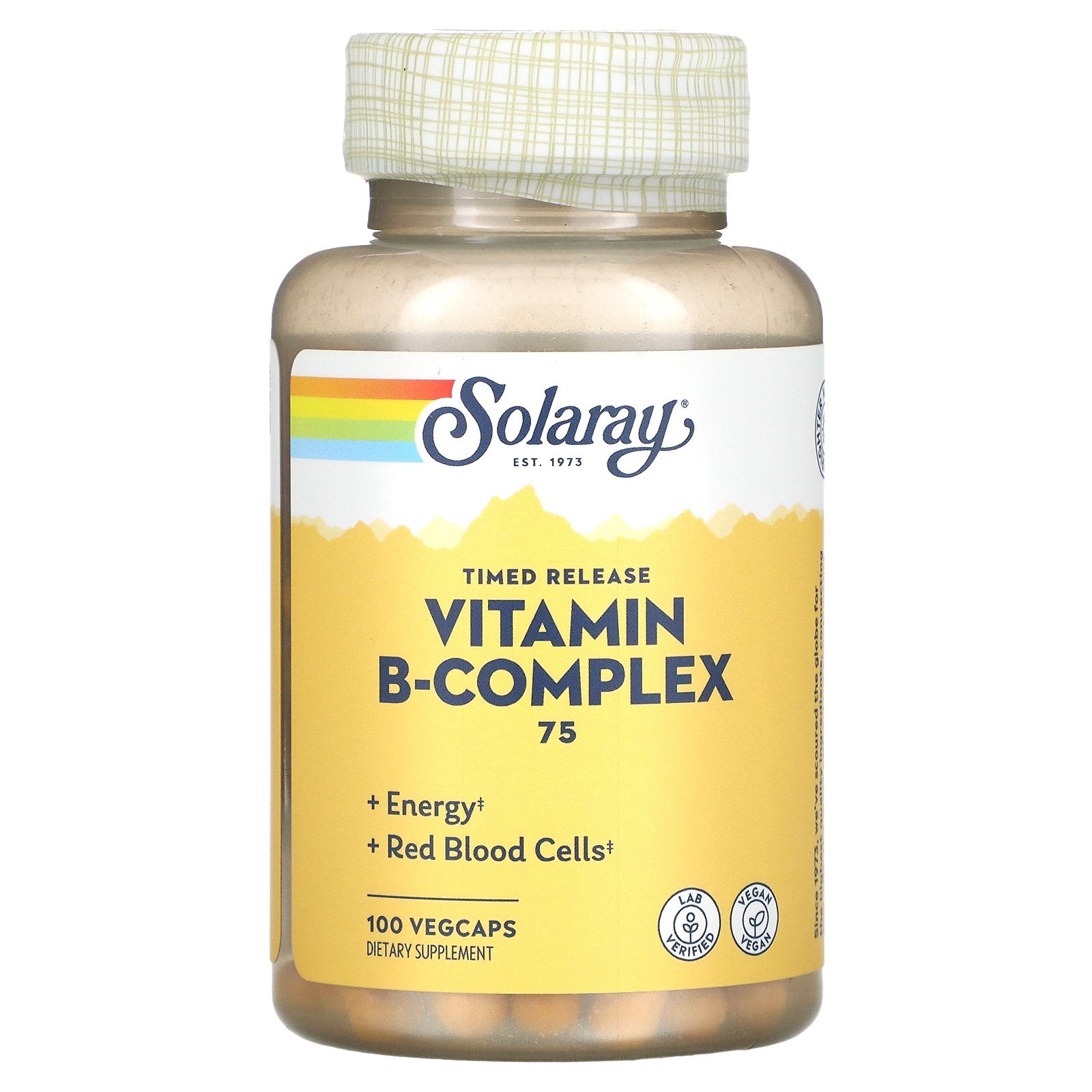 Solaray, Vitamin B-Complex 75, Timed-Release, 100 VegCaps