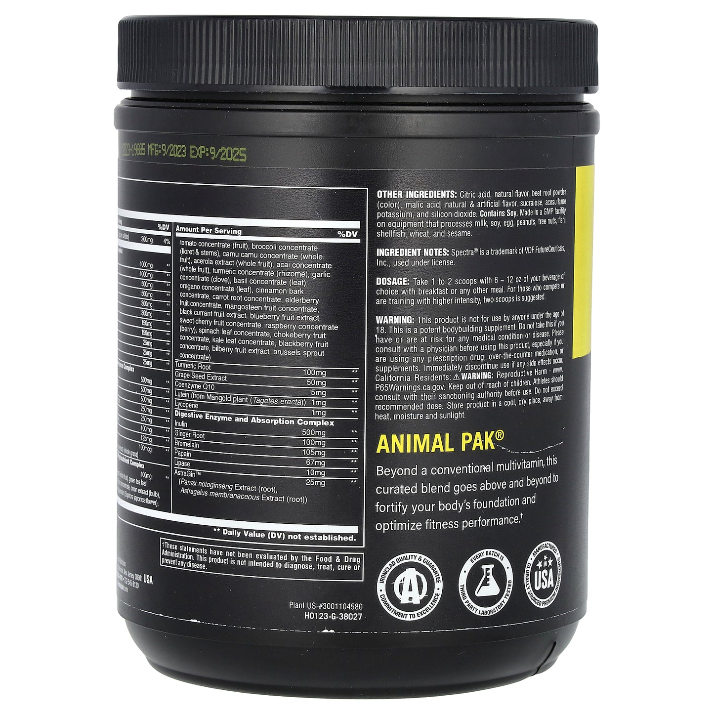 Animal, Pak®, Ultimate Foundation, Fruit Punch, 14.7 oz (417 g)