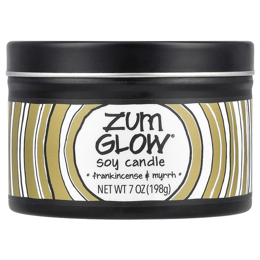 ZUM, Glow®, Soy Candle, Frankincense & Myrrh, 7 oz (198 g)